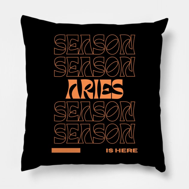 Aries Season Pillow by astraltrvl