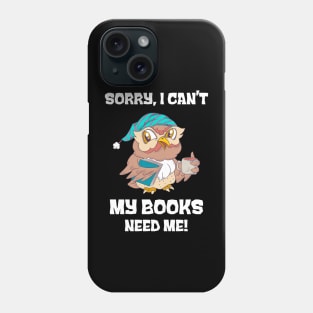 Cute Book Owl Funny Reading Lover Reader Phone Case