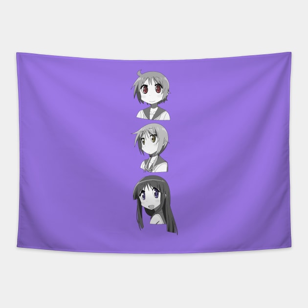 Yuzuko, Yui, and Yukari (ver. 2) Tapestry by 1PlayerDesigns