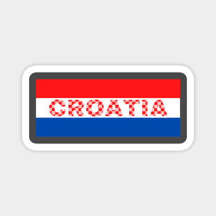 Croatia Flag Colors Magnet