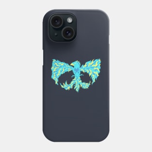 Blue Flame Phoenix Phone Case