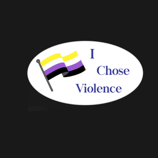 Nonbinary Flag Sticker T-Shirt