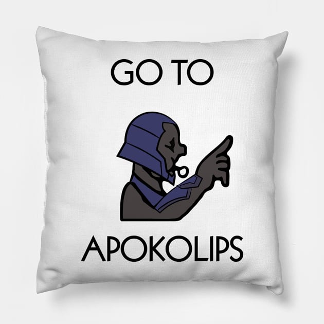 Go to Apokolips Pillow by Jawes