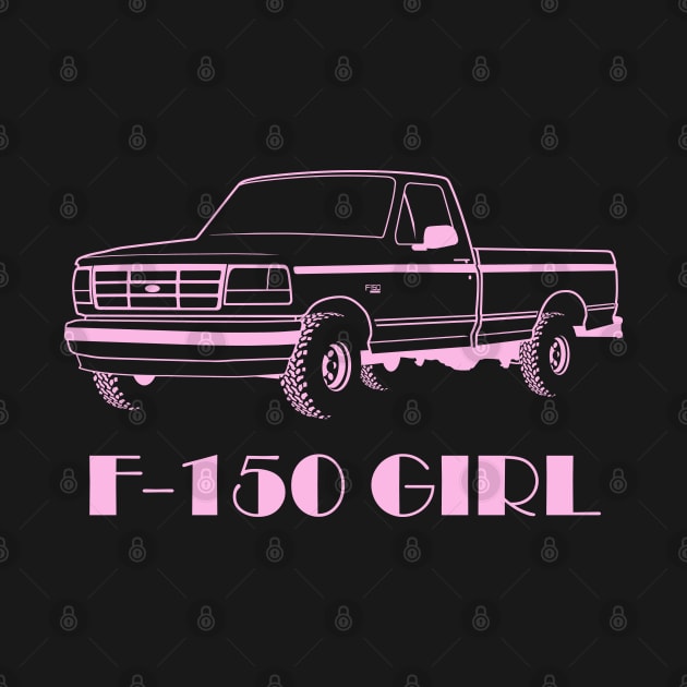 F150 Girl - 1992-1996 Pink Print by The OBS Apparel