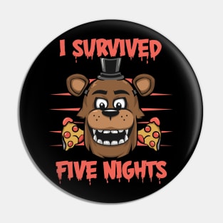 I Survive Five Night At Freddy’s Pin