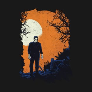 Frankenstein Vintage Halloween Design T-Shirt