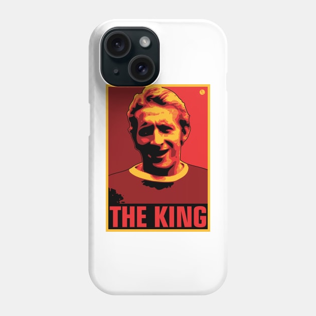 Denis 'The King' Law 'United' Phone Case by DAFTFISH