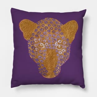 Eye Leopard Portrait Pillow