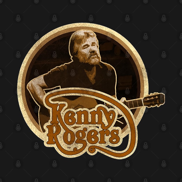 Kenny Rogers // Vintage Country Music // by BarkeranArt