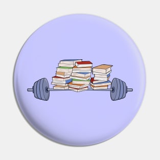 Lifting weights and books Pin