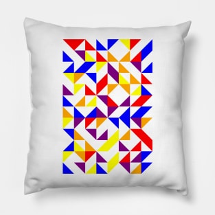 Amazing Geometric Colourful Triangle Pattern #2 Pillow