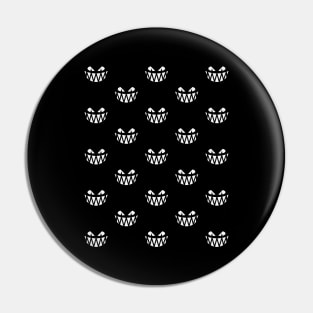 Halloween Frights (Pattern / Raster / White) Pin