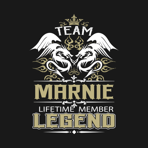 Marnie Name T Shirt -  Team Marnie Lifetime Member Legend Name Gift Item Tee by yalytkinyq