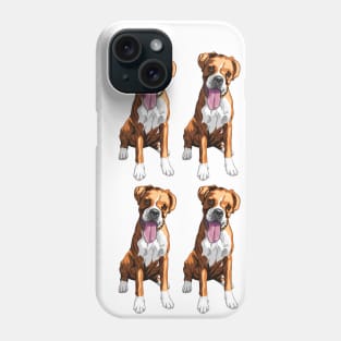 Boxer dog pattern Phone Case