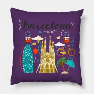 Barcelona Elements Pillow