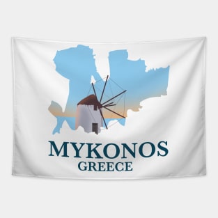 Mykonos Greece Tapestry