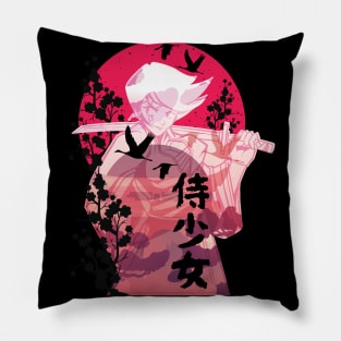 Samurai Girl Pillow