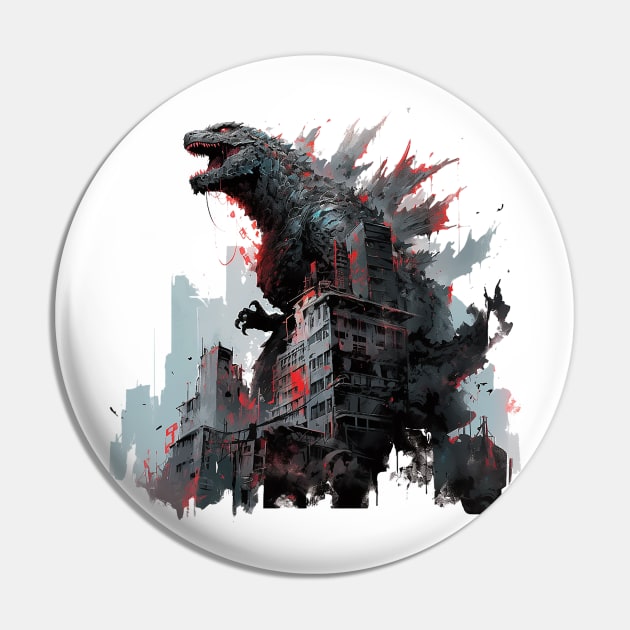 godzilla Pin by skatermoment