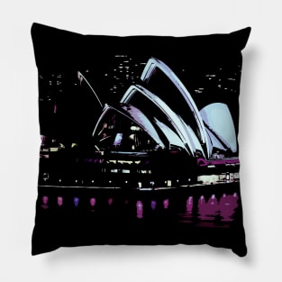 Sydney Opera House Retrofuture Pillow