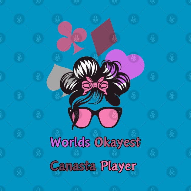 "Worlds Okayest Canasta Royalty: Groovy Crown Jewel"- Funny Canasta Lover by stickercuffs