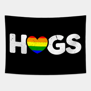 HUGS Rainbow I LGBT Pride Awareness Tapestry