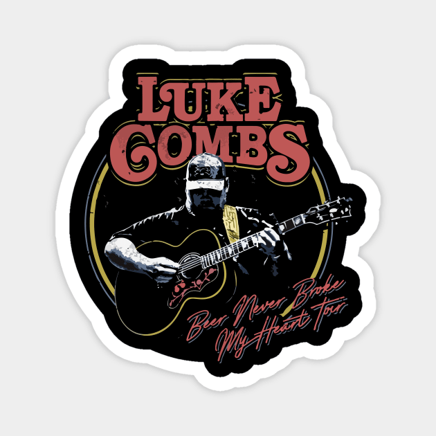 Luke Combs Magnet by Daniel Cantrell