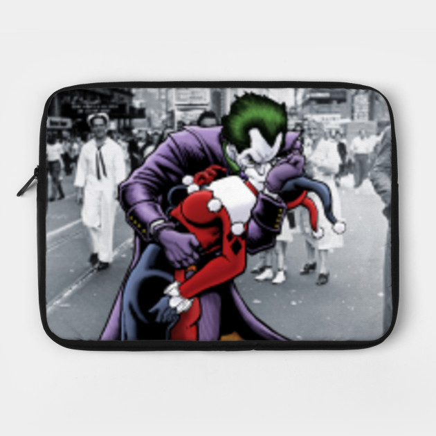 Joker And Harley Quinn The Kissing Joke Harley Quinn Laptop