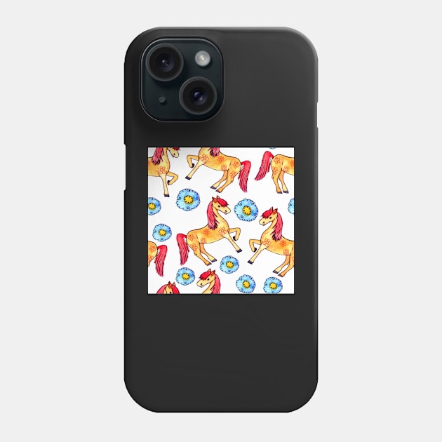 a magical blossom horse Phone Case by SimoneMonschein