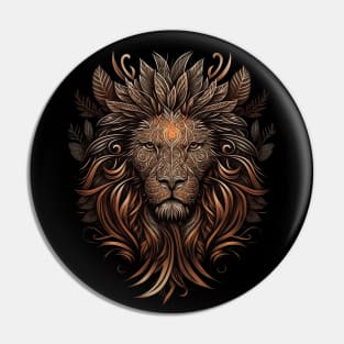 Majestic Tribal Lion Pin