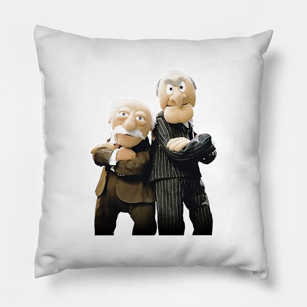 Statler and Waldorf Pillow by kuswafidan