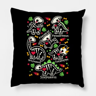 Dinosaurs skeleton Pillow