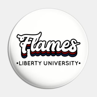 Flames - Liberty University Pin