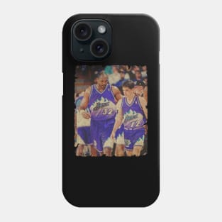 John Stockton and Karl Malone - One of The Most Notorious Duos Phone Case