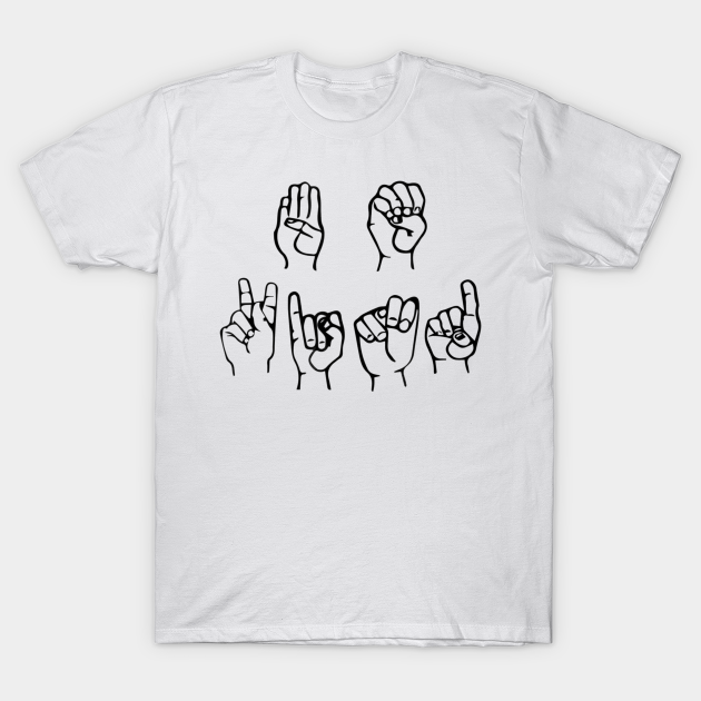 Be Kind Sign Language Shirt ASL - Be Kind Sign Language - T-Shirt |  TeePublic