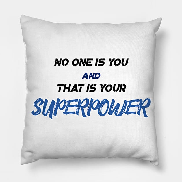 Superpower Pillow by AgniArt