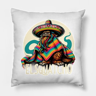 Mexican Bigfoot El Squatcho Cryptid Mexico Sasquatch Pillow