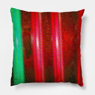 The red among the colors that makes the difference, red and green together Pillow