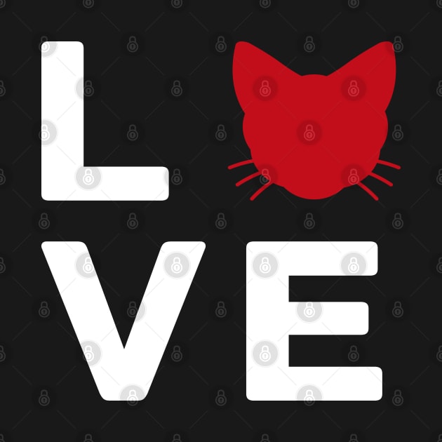 Love Cat T Shirt by cowyark rubbark