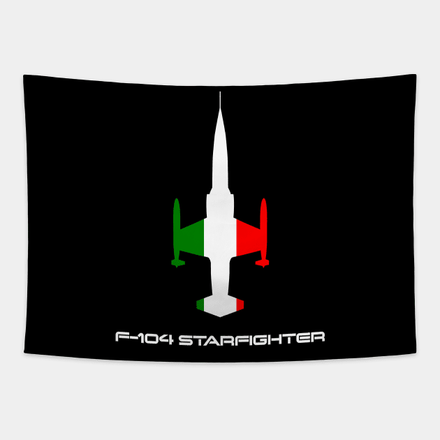 F-104 Starfighter (Italy) Tapestry by BearCaveDesigns