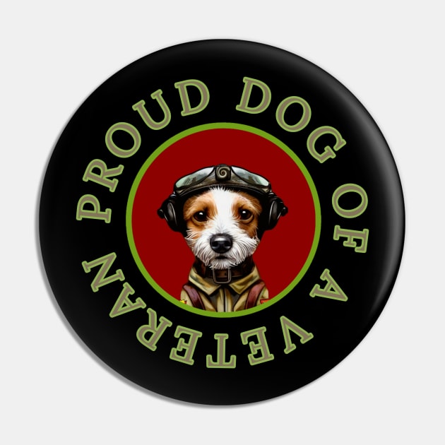 Cute Terrier Doggo Pilot Veteran Memorial Pin by Edongski303 Teepublic Merch