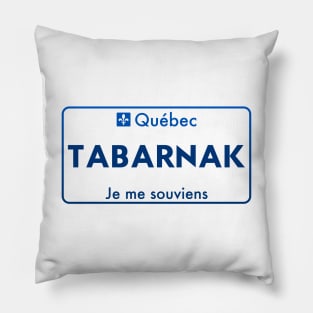 Quebec Vulgar License Plate Pillow