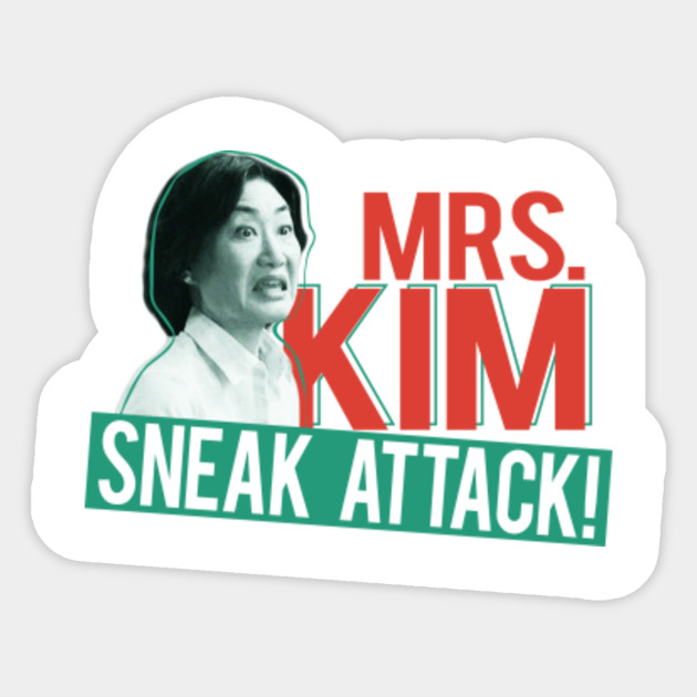 Mrs Kim Sneak Attack Kims Convenience Sticker Teepublic