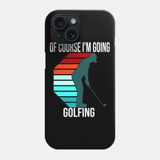 funny golf designs Phone Case