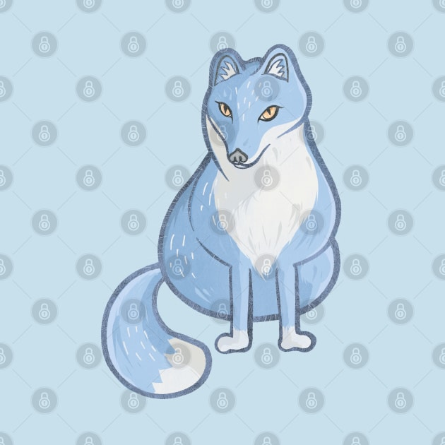 Blue arctic fox by Mimie20