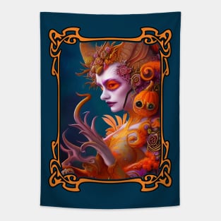 Halloween Imp Masquerade Fantasy Tapestry