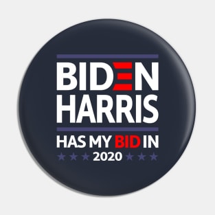 Joe Biden For President Harris 2020 Pin