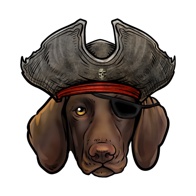 German Shorthaired Pointer Pirate by whyitsme