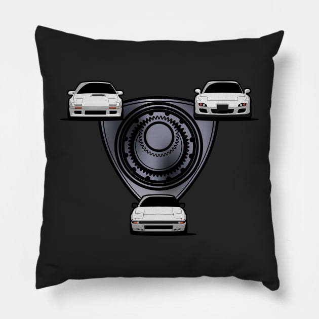 Rx7 Rotary Pillow by AutomotiveArt