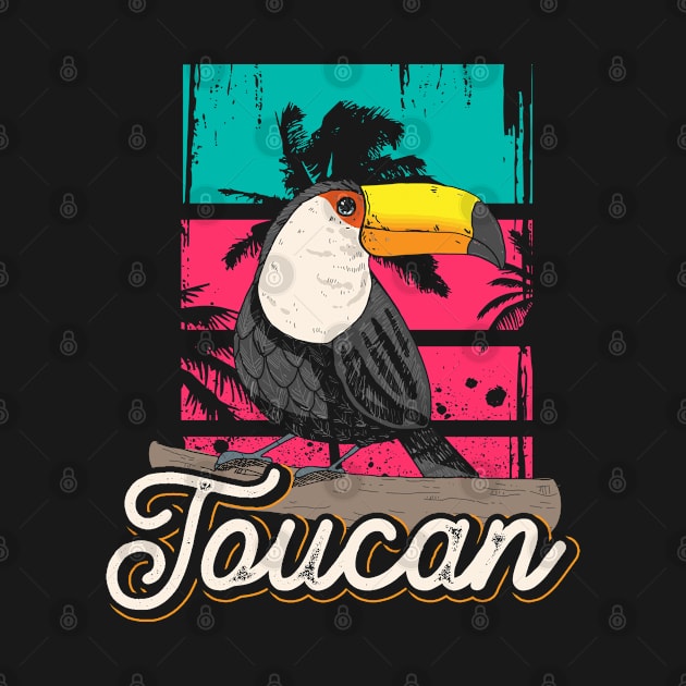 Retro Toucan by ShirtsShirtsndmoreShirts