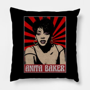 Anita Baker 80s Pop Art Pillow